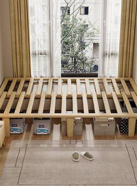 户型折卧室飘窗小伸缩床全实木排骨架书房叠书房C02宿床收缩单留