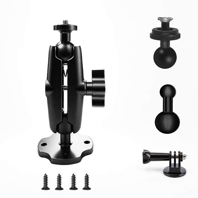 壁金挂监视手机器拍相机铝合摄支架车内397显示器固定架墙壁打孔