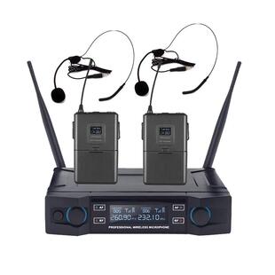 无线直播麦克K风一拖二无线麦家用KRK-666TV话筒电脑歌克风动话圈