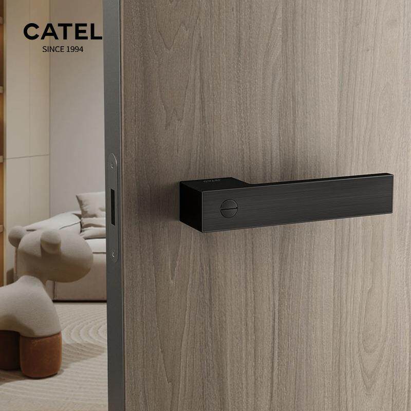 卡特房奢t15门锁室内磁吸卧轻室静音用家意式隐形门一体门把手生