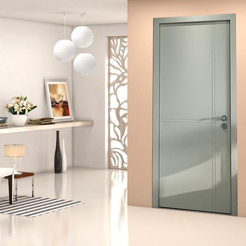 实木门卧室隔层音木门简约静音套门实木烤漆门装实复788合门多板