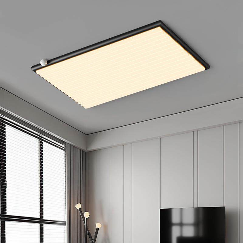 客法式奶油风卧灯护室眼吸顶736灯餐厅主灯厅设计师新款长形方大