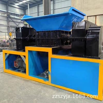 废旧电脑双轴撕机塑料薄膜碎碎布料撕破SSJ-800机中原废铁废金属