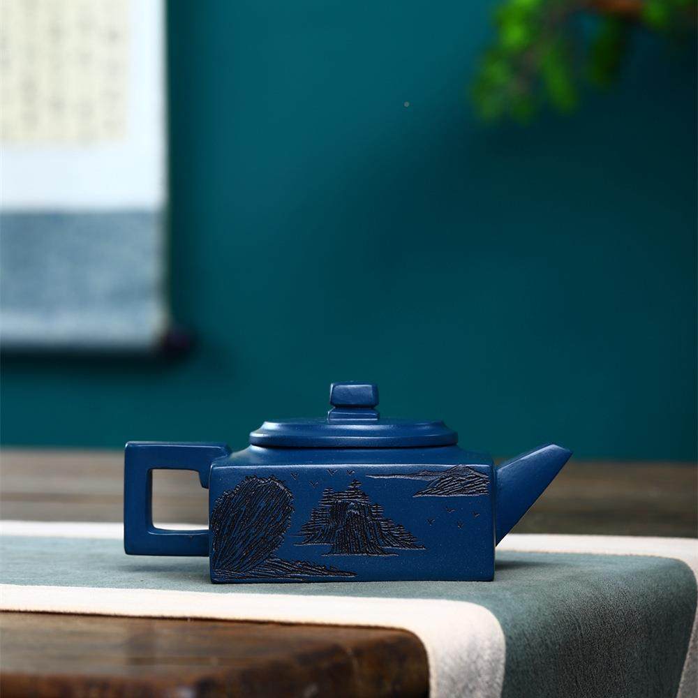 厂家直源头方山逸士宜兴紫砂紫砂壶宜兴供原矿天青泥茶壶纯全工手