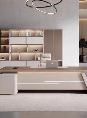 高现档BK33651裁老板桌办董公桌椅组合代轻奢总事长领导办公室桌