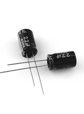插件电解电容2.UF2/4002V体积8*14VOBC002.2UF玉米灯常用电解电容