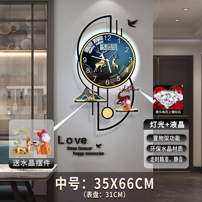 工厂钟表现挂钟客厅AADD-CDE创意202尚简约代5大气家用时挂墙网红