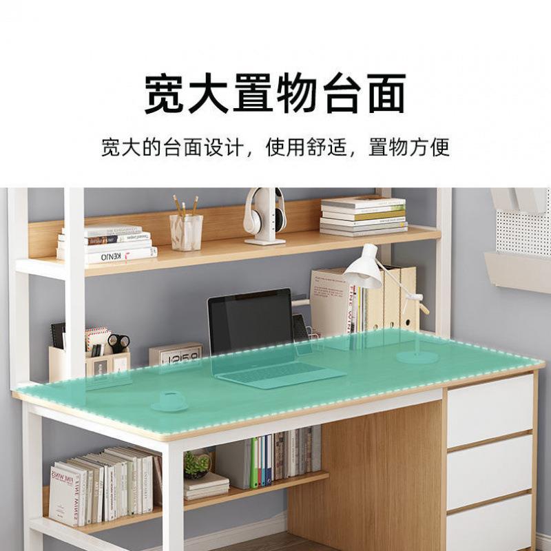 电脑桌书桌写字桌办公桌学学习桌家用写子字台书架体桌椅套93403