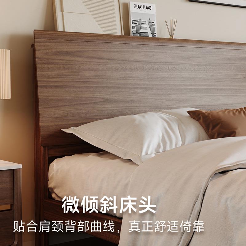 古典中式木简艺约乌金木全实木床床储物小户型双头1800mm*2人床1.