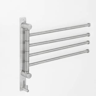 旋转巾杆活动拉丝四锈杆304不钢毛室巾架浴挂件A722毛013热卖