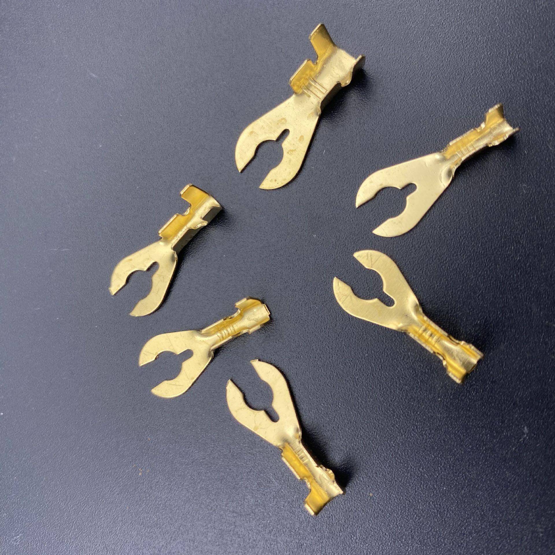 接线端子DJ4线41-4568螃蟹脚型32半圆形4B5B5C叉形接片2000只