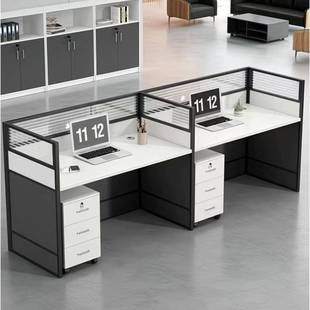 现简约办公桌椅工办屏风ENF卡位隔断工代作台员桌子办公室公桌电