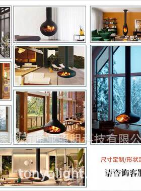 仿真火11219悬挂壁炉木材碟火电木子加湿器燃酒精焰取暖器飞壁炉