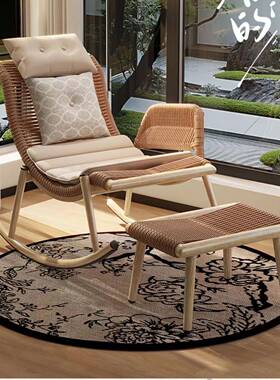 古户外摇摇椅躺成人用客厅家懒人沙发椅阳台71171单人藤椅庭椅院