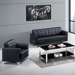 公休闲沙现代简约三办人位组合发无品牌/办公室会接待区客直排商