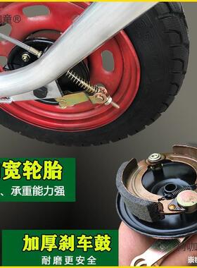 用独HOQ轮鸡筑公车手推单轮工地建推车拉货两轮搬小运实心田麦农