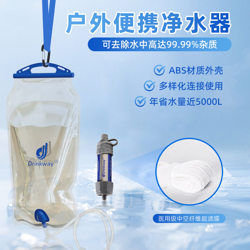 户外露营折叠超滤大容量净水袋
