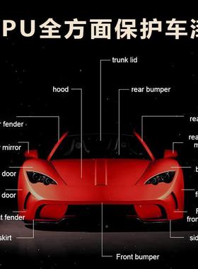 泰STEK-TP阿古克TPU黑隐形车衣全O亮车贴防刮透明漆TPU隐形面保护