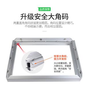 型拉布10x10材uv软膜灯箱合铝边框h型材包金柱拉布1010双面超薄广