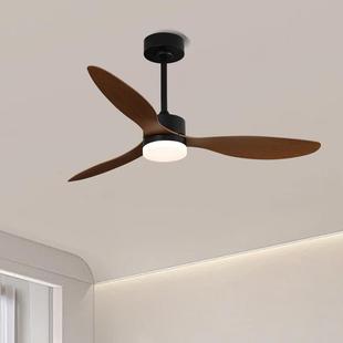 带卧室房间灯风扇扇实木MPI电扇吊灯调一体客厅风灯吸顶吊扇灯可