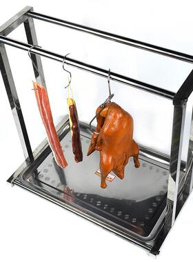 货用烤鸭挂架A075GRJ0台上挂肉架商不锈钢饭桌店烤肉家用烤现鹅烧