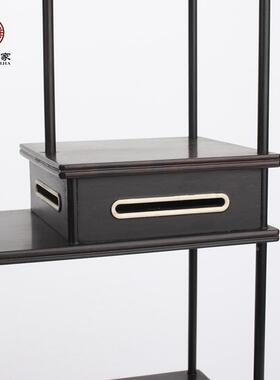 紫光檀托奇石座紫砂壶36337展木示架实质石头摆件茶壶架底木博古