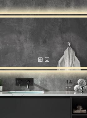 卫生间智能镜高清le灯触43265d摸屏雾发妆光洗手镜壁挂防化镜浴室