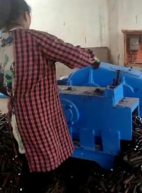 销废钢切粒IID机旧筋钢双口切粒机钢筋筋料头切粒机