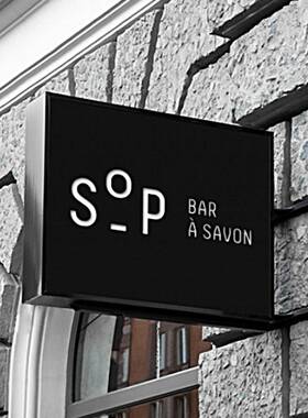 广灯箱双亚克力侧光店招灯箱属不锈钢L金ED发光FQ-KLDX2面镀告锌