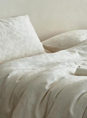 新款天丝棉简约提四花四件套类A-城外花醒床单款件套床25458上用