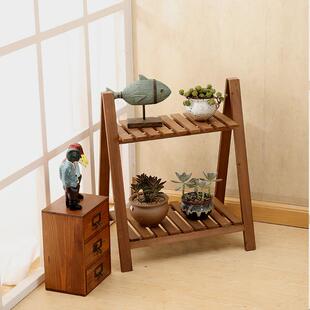 木质多肉架花929落地式 客 多层置物架萝吊篮绿架子阶梯阳台室内式