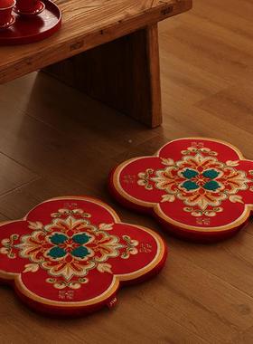 结婚用品大全喜敬礼茶跪垫结西婚一对改口XBI敬酒婚婚坐庆新娘福