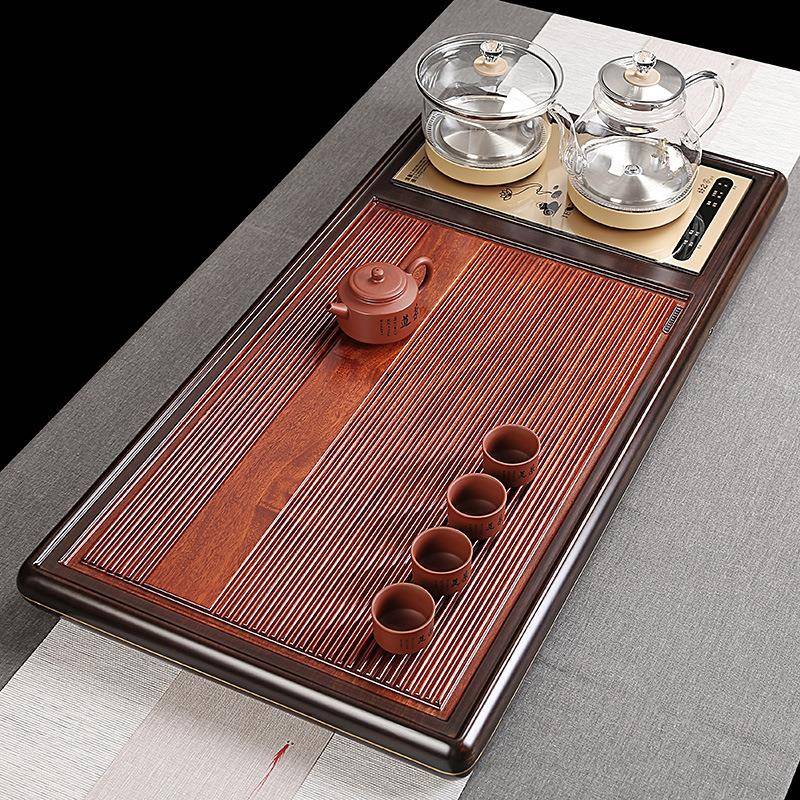 办公室茶一台盘体会客专用品沥CP-1茶盘黑檀实木茶盘茶壶托单独茶