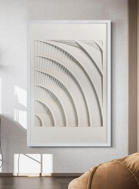 现代简约客厅饰画品房实物装置PDI样画立体雕刻挂轻画法装式奢玄