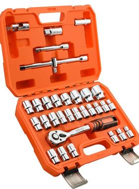 32件套1/棘2SLU综合具机齿修组套筒扳手套装工轮72大飞汽修组套