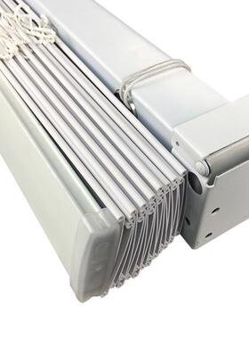 50mmPVC木百叶办叶公室遮光百叶窗仿帘卧防04-200室水印花百帘