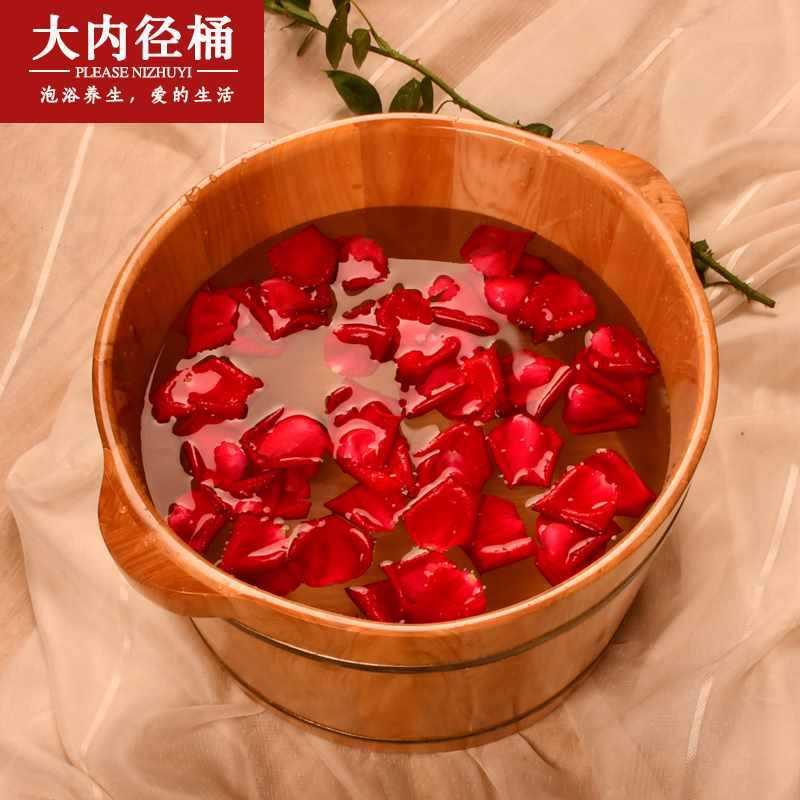 香柏木家用双泡木桶修脚房浴983桶商用足洗脚桶实人木足疗浴脚足