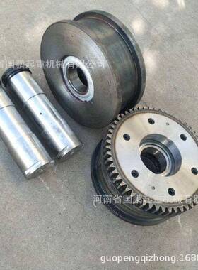 起重配DUO件平面凹面齿天圈车轮单梁行车轮起重梁用003L端D轮