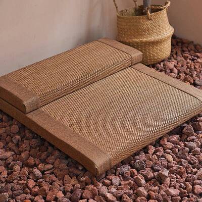 天然竹打坐禅修垫用静坐冥想垫日式FS757948蒲家丝团家用坐垫墩茶