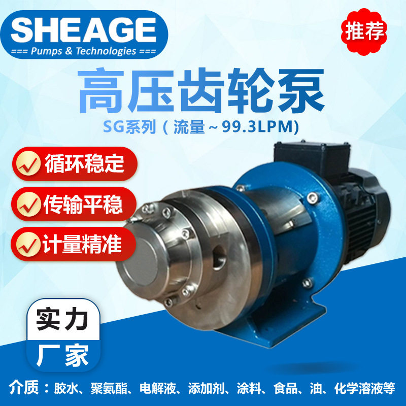 SHEAGE17-4硬化钢高压齿轮泵