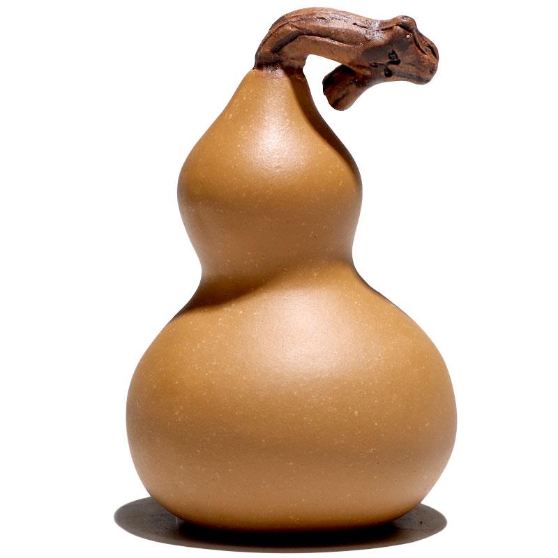 【】宜DVU兴件紫创意个性手工紫砂茶茶玩茶宠摆砂段泥葫道芦