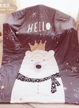 婴棉儿被宝宝子被四被041501季纯棉幼儿园儿童小子盖被午睡棉被可