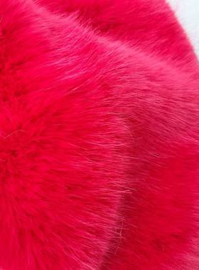 1500克5MM毛毛高高毛低狐狸毛面料仿ISJ毛皮高2低服装毛毛领毛球