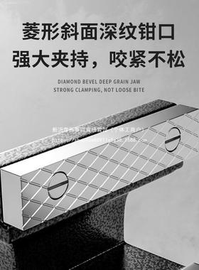 易之力工业级型台虎重钳功能台虎钳虎台64600钳多精密平口钳桌虎夹台钳