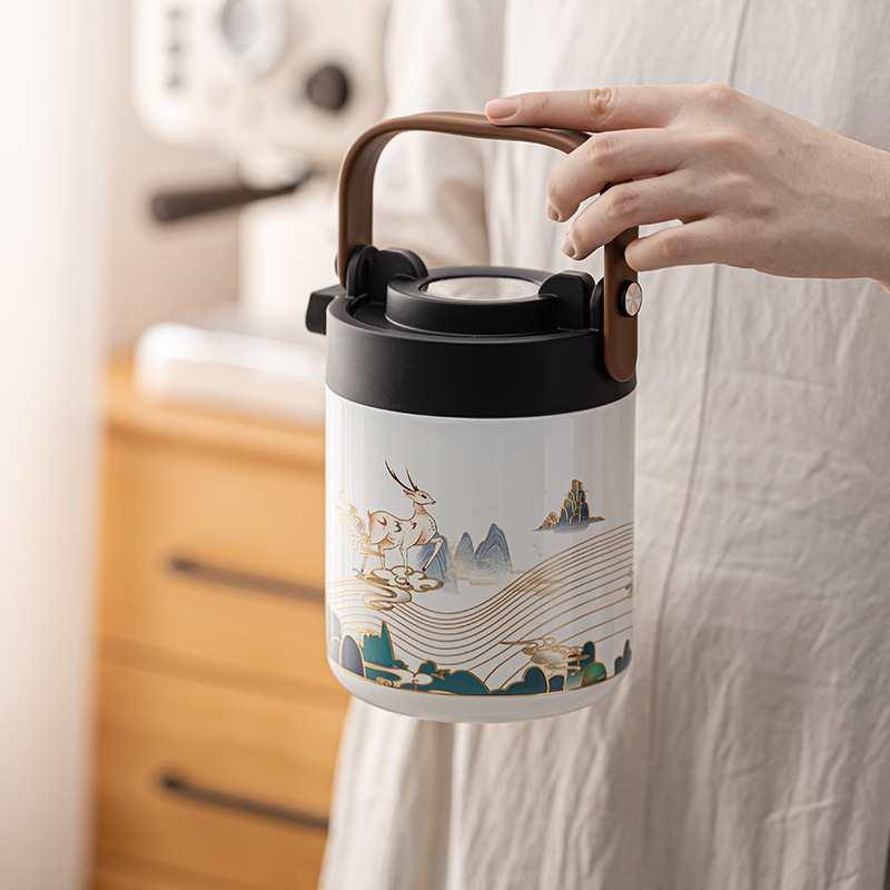 一哉老白茶焖茶闷泡新壶陶款瓷内胆F869HT55泡茶中白大师家用保温