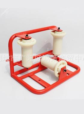 放PZD线滑轮直跑桥转角尼三联井口管架口地缆龙三轮角尼龙转滑车