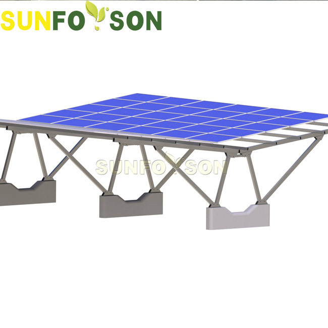 太阳能板光伏铝合金车棚支架 防水太阳能支架车棚组合配件