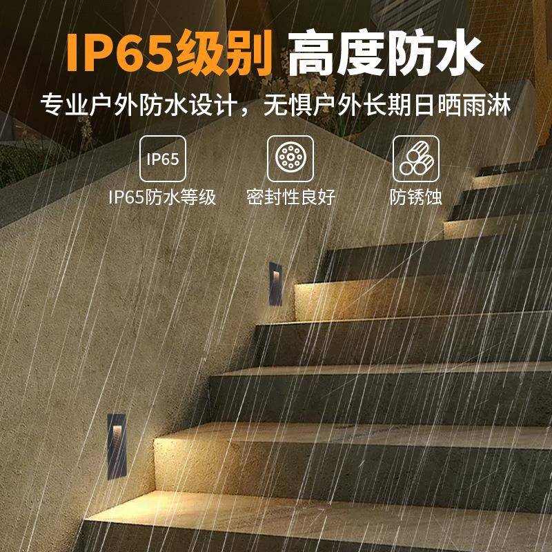 D楼户外竖款墙角灯嵌入地式防水台阶踏步灯LELC98566梯脚灯新款热
