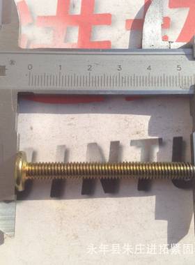 平头倒丝边螺家具镀螺丝M6×盘LD-08255头内六角螺钉彩锌质量保证