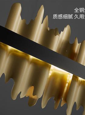 重峦叠嶂轻奢餐MZA厅吊灯后现灯代厅吧台2d020客新款le设计师灯饰